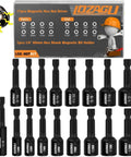 17 Piece Magnetic Nut Driver Set for SAE and Metric shown with various sized hex drivers and box packaging.