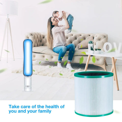 Replacement Air Purifier Filter For Dyson Compatible Tower Purifier And Pure Cool Link Models TP01 TP02 TP03 AM11 BP01 in living room