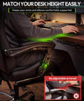 Side view of Ergonomic Gaming Chair With Massage Lumbar, Footrest, And 2D Linkage Armrests showing adjustable armrests in action.