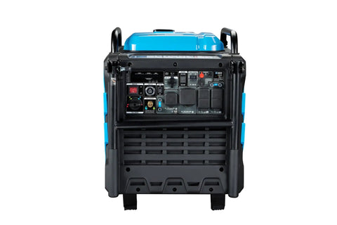 Back panel of Tri Fuel Inverter Generator Delivers Big Power On The Go With 10,500 Watt Peak Gas, 9,500 Watt Propane, 8,400 Watt Natural Gas