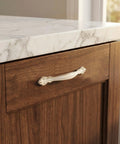 Wooden drawer with a White Vintage Cabinet Pulls 10 Pack With 3.8 Inch Center Hole Spacing For Cabinets And Drawers Premium Aluminum Alloy Handles