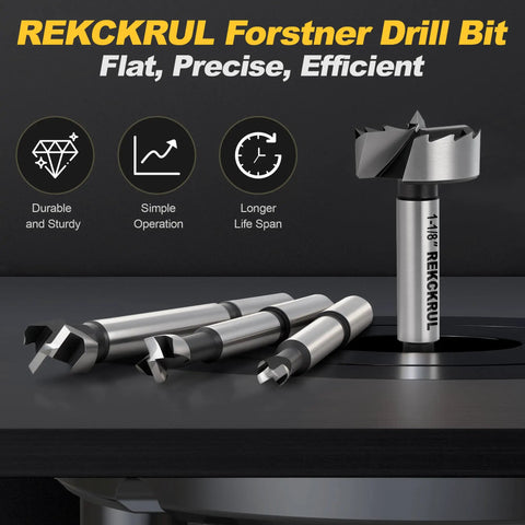 1 Inch Forstner Drill Bit For Woodworking With Ultra Sharp Serrated Edge And Center Spur For Precise Starts And Clean Flat Bottom Holes In Hardwood Plywood And Plastic Pro Grade Hinge Installations Pocket Holes And Overlaps displayed on table