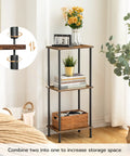 Set Of Two Rustic Brown End Tables Featuring Built Tough Industrial Frames Double Tier Storage Compact Side Tables And Nightstands For Living Rooms And Bedrooms With Easy Peasy Assembly That Actually Holds Up with decorative items.