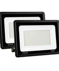 Beastly Bright 200W Outdoor LED Flood Light Pack Of 2, 20,000 Lumen, 6000K Daylight White, IP66 Waterproof, 120 Degree Beam