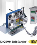 Buff And Polish Like A Pro With This Heavy Duty 550W Brushless Motor Belt Sander Machine Featuring 762 X 25Mm Vertical Design for precision grinding.