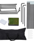 10x8 Ft Golf Practice Net With Impact Screen And Mat Beefy Steel Frame Hitting Net parts with carry bag and accessories
