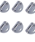 6 Pcs Zinc Alloy Flip Door Hinges 90 Degree Folding Butt Hinges For Table Desk Wardrobe Durable Hardware displayed in a set of six