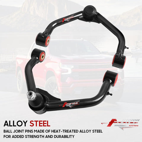 Front Upper Control Arm Kit 2-4 Inch Adjustable With Ball Joint For Ram 1500 2006-2022 And Dodge 1500 2WD 4WD, steel design