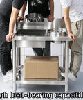 Built Tough As Nails Stainless Steel Powder Coating Workbench With Deep Dipping Tank For Commercial Garages And Auto Shops Killer Leak Free Design Top Tier Gear, showing high load-bearing capability.