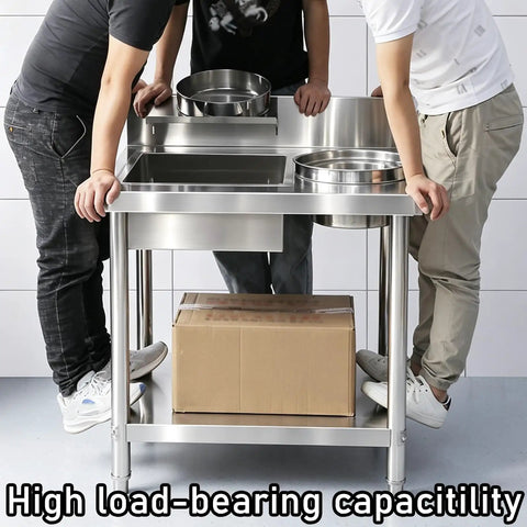Built Tough As Nails Stainless Steel Powder Coating Workbench With Deep Dipping Tank For Commercial Garages And Auto Shops Killer Leak Free Design Top Tier Gear, showing high load-bearing capability.