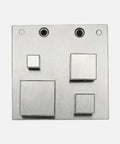 Square Disc Cutter Set With Four Punches 10x10mm 15x15mm 20x20mm And 27x27mm DIY Jewelry Making Tool For Pendants And Bracelets Up To 16 Gauge
