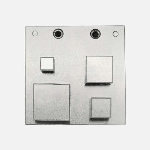 Square Disc Cutter Set With Four Punches 10x10mm 15x15mm 20x20mm And 27x27mm DIY Jewelry Making Tool For Pendants And Bracelets Up To 16 Gauge