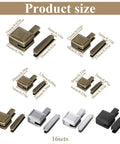Metal Zipper Repair Kit Set With Insertion Pins And Stopper Hardware For Jacket And Coat Sewing 200 Piece Replacement