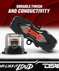 Heavy Duty 150A Mini Anl Fuse Holder With Four And Eight Gauge In And Out Terminals For Rock Solid Auto Wiring and Killer Audio Upgrades, durable finish and conductivity.
