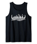 Outrigger Canoe Hawaiian Tribal Tank Top For Men With Dope Maori Polynesian Art Graphic Hawaii Beachwear Sleeveless Shirt