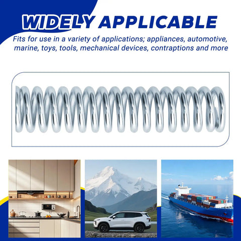 Compression Spring Zero Point One Four Eight Inch Wire Diameter Fifteen Sixteenths Outer Diameter Four Inch Length for appliances, automotive