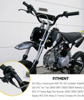 Beefy 35.43 Inch Throttle Cable Fits 50Cc-125Cc Chinese Dirt Bikes including SSR Tao Tao Coolster shown on a dirt bike.