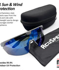 Badass Semi Frameless Safety Glasses With Ansi Z87 Certified Features rock solid polarized blue mirrored lenses, semi-frameless design.