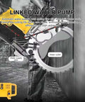 Close-up of Built Different Concrete Ring Saw With Water Fed Dust Suppression Pro Grade Wall Groover featuring water pump and blade.