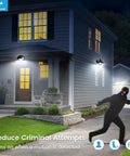 3 Pack Motion Sensor LED Bulbs A19 E26 13W 100W Equivalent Dusk To Dawn Light 5000K Daylight Infrared PIR Sensor Indoor Outdoor Security For Garage Porch Stairs Weatherproof Easy Install on house exterior at night
