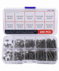 Mini 304 Stainless Steel Compression Springs Kit 0.3-0.4mm, 600 Pieces, Assortment in plastic case with various spring sizes visible.