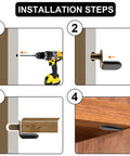 Installation steps for Hella Sturdy 30 Pack Cabinet Shelf Support Pegs Antique Bronze Heavy Duty Furniture Rest Pins.