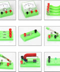 Hands On Physics Lab Kit For Electricity And Electromagnetism With Banana Plug System Complete All In One Set For 30 Plus Experiments Motors Included Manual And Storage Bag For High School Learning, circuit parts