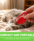 Using 6 Pack Letter Openers With Concealed Blade For Office And Home Use on a soft surface near a relaxed cat
