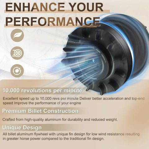 Heavy Duty 6061 T6 Billet Aluminum Flywheel For Predator 212cc Hemi Engines showing premium design and construction details.
