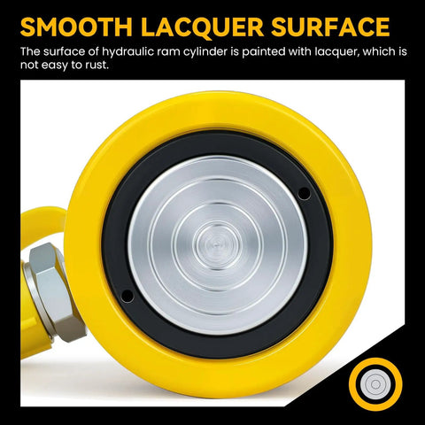 Smooth lacquer surface of 20 Ton Hydraulic Ram Jack With 2 Inch Stroke And CP 180 Hand Pump Portable Porta Power Kit