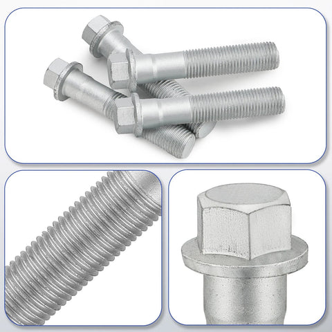 Front Wheel Hub Bearing Mounting Bolts Hardware Kit Four Pieces For Chevy Silverado 2500 3500 Express Suburban GMC Savana