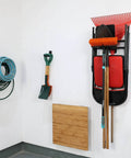 Heavy Duty Garage Wall Hooks Set, 12.4 Inch Steel Tool Hanger Rack With Non Slip Rubber Coated Hooks, 4 Pack Includes Screws And Anchors