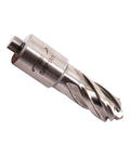 No Nonsense 5/8 Inch Annular Cutter With 3 Inch Pilot Pin For Magnetic Drill Press High Speed Steel M2Al Hole Saw close-up view.