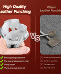 Comparison of high quality 7 Piece Pro Grade Leather Craft Tools Arc Shaped Quarter Circle Punch Set with competitor tools