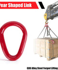 Pear Shaped Lifting Link Forged G80 Alloy Steel Teardrop Design with crane lifting wooden crate