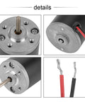 Detailed view of Badass Heavy Duty Dc Motor Featuring Pure Copper Windings And Rock Solid Torque Output Designed For Robotics And Industrial Automation Workloads Running Smooth At 24V And 3500 Rpm Non Stop, showing metal casing and wiring.