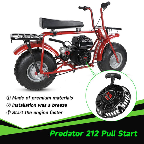 Pull Start Recoil Starter Assembly For Predator 212cc 196cc 6.5HP Engines on mini bike