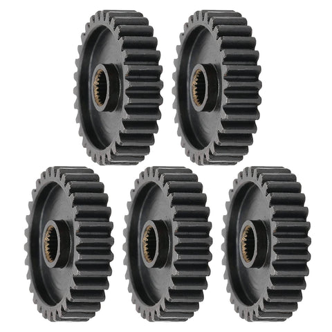 Five Pack Steel Servo Spur Gear Set With 24 Tooth Internal Spline And 0.8 Modulus For Precision Drive Systems Built Tough For Smooth Torque Compatible With 0.8 Modulus Gear Assemblies 30 Teeth Each
