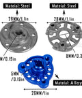 Steel and alloy parts of RC 48P Spur Gear Upgrade Kit With 76T 83T 86T 90T Sprockets Plus 17T 19T 21T 23T 25T 27T Pinions