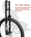 Beefy Fat Tire Mountain Bike Fork With 180mm Travel and Double Crown Suspension, shown with 135mm hub spacing and 9mm QR.