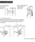 Installation guide for Heavy Duty Gate Latch Set For Wooden Fences Self Closing Latch With Pull String and T Strap Hinges