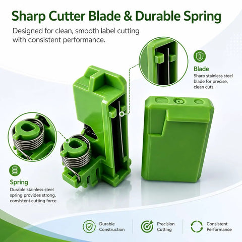 Genuine Cutter Head Replacement For Brother Pt-E100, Pt-D200, Pt-D210 Label Makers with sharp blade and durable spring design.