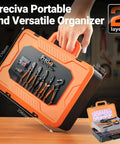 All In One Ferrule Crimping Tool Kit With Wire Stripper, Self Adjusting Ratchet Crimp Tool, in sturdy carry case with tools