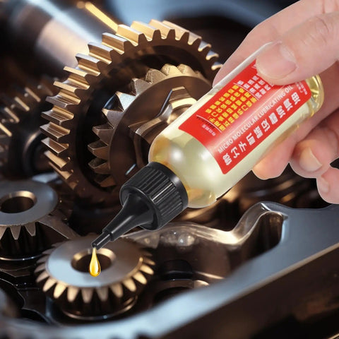 Applying Door Hinge Lubricant Penetrating Oil For No More Squeaks And Rust Prevention, Multi Purpose Lubricant on gears