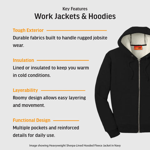 Heavyweight Zip Hoodie With Thermal Lining For Men And Women, Unisex Full Zip Hooded Sweatshirt, Built To Handle The Chill, Rugged Warmth