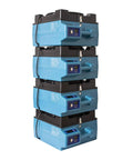 Heavy Duty Air Scrubber Slings Seven Five Zero Cfm Negative Air Through Triple HEPA Filters stacked units with controls visible.