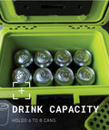8 Quart Personal Lunch Box Cooler That Keeps Drinks Ice Cold All Day With Removable Ice Pack, Inner Tray And Dry Lid Storage