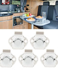 Push Button Latch Set for Cabinets and Drawers, Zinc Alloy Keyless Cupboard Locks Pack of 5, RV Boat Home kitchen use