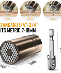 Ultimate Dad Gift Universal Socket Wrench That Grips Any Bolt Perfect Father's Day Gear For Dads Husbands Grandpas And Men