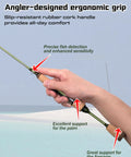 Ultralight Trout Spinning and Casting Rod, Two Piece Carbon Fiber Blank With Cork Handle, ergonomic grip in hand